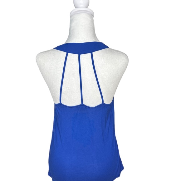 Express Royal Blue Halter Top - Picture 2 of 4